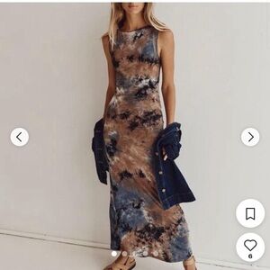 NWT Dissh tie dye dress size L